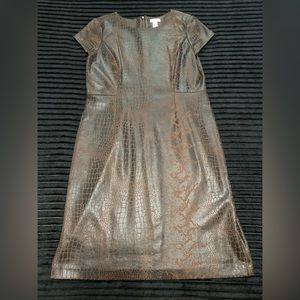 Snake skin print dress